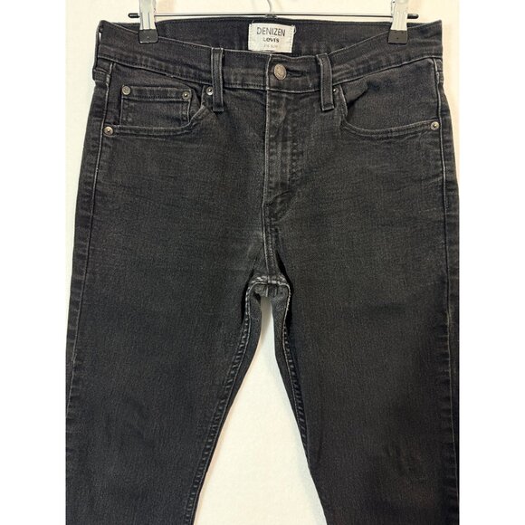 Denizen Levi's 216 Slim Jeans Men's W32 L32 Black Stretch Denim Faded Distressed - Picture 9 of 16